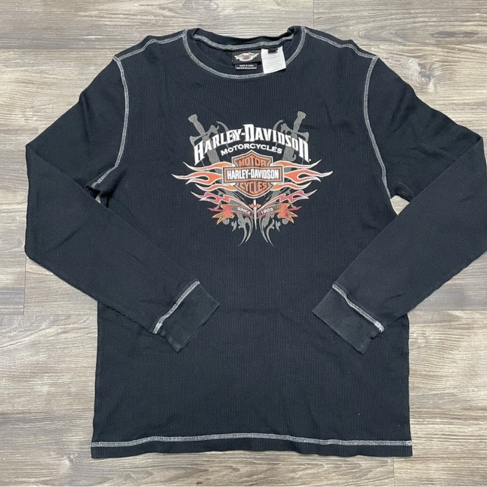 Harley Davidson vintage long sleeve thermal